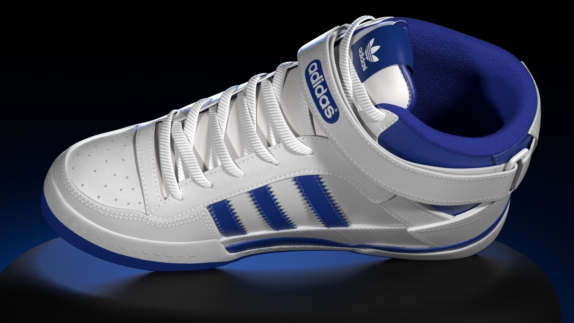 ADIDAS FORUM MID  Low-poly 3D model_16