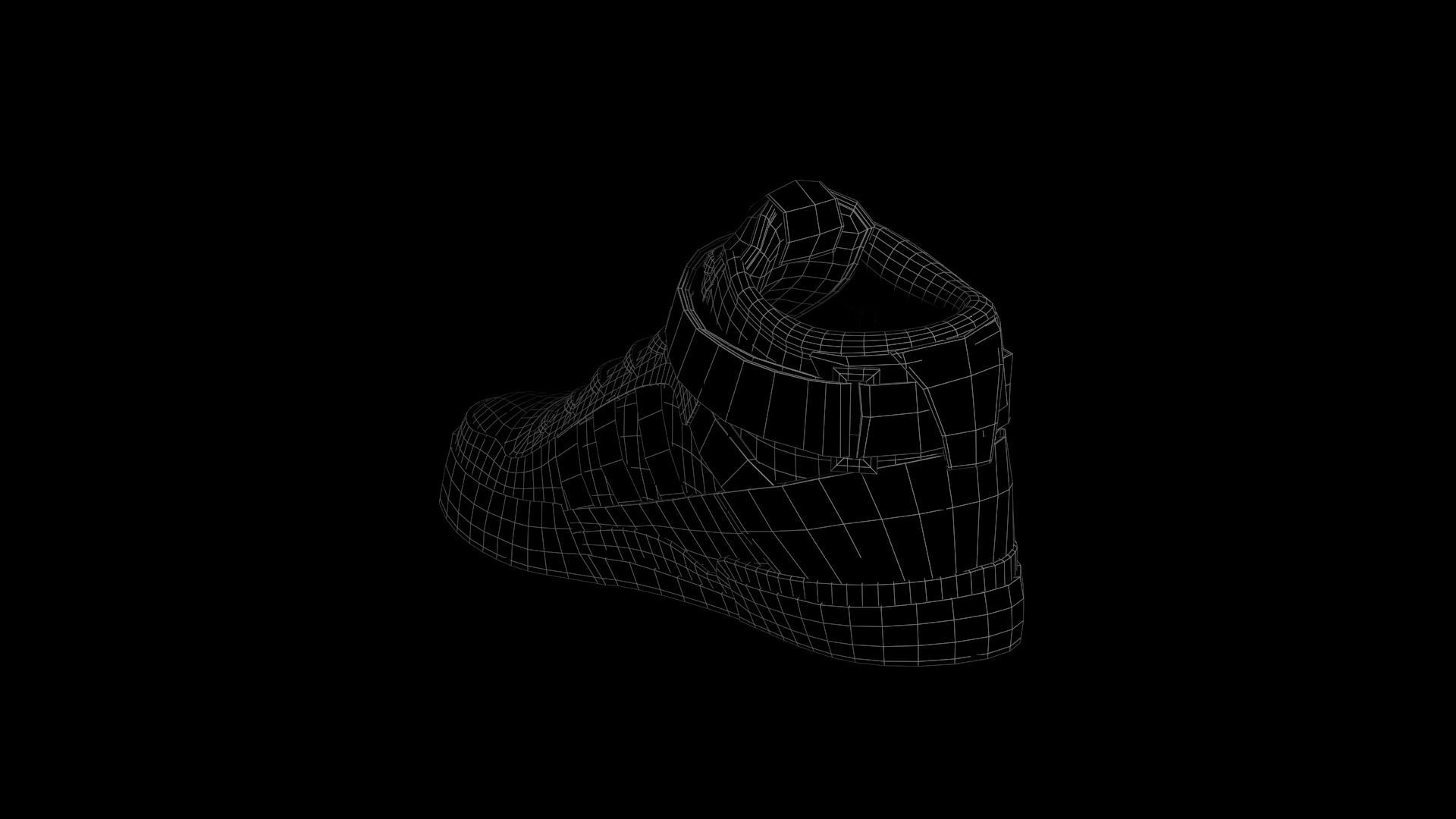 ADIDAS FORUM MID  Low-poly 3D model_5
