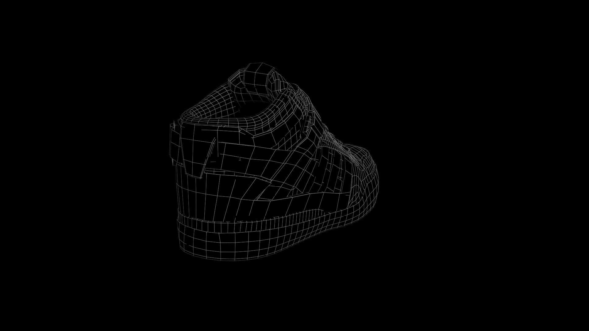 ADIDAS FORUM MID  Low-poly 3D model_11