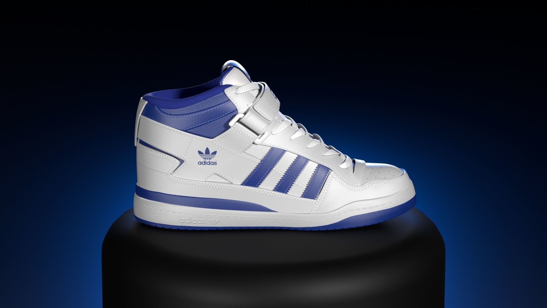 ADIDAS FORUM MID  Low-poly 3D model_8