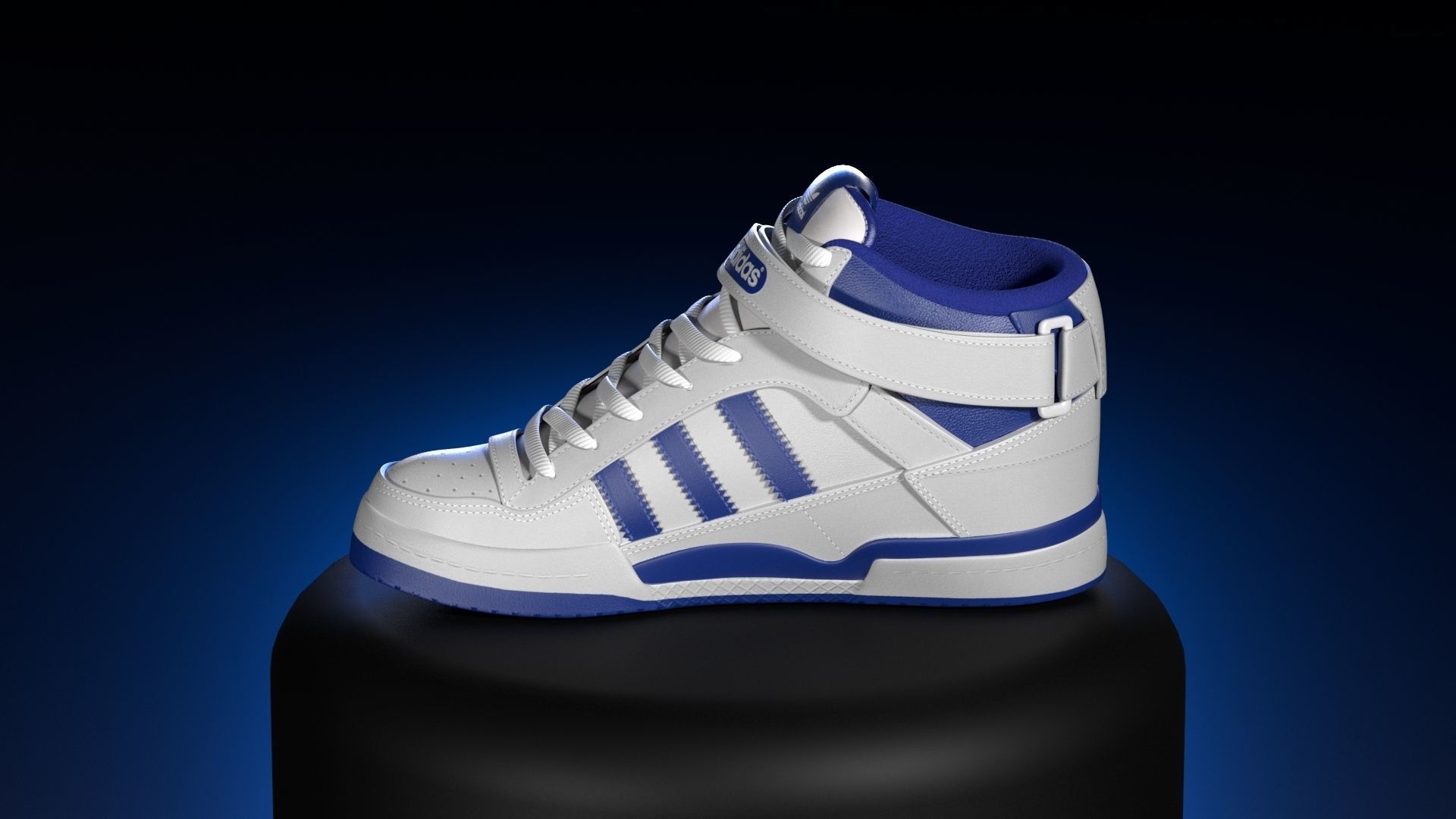 ADIDAS FORUM MID  Low-poly 3D model_6