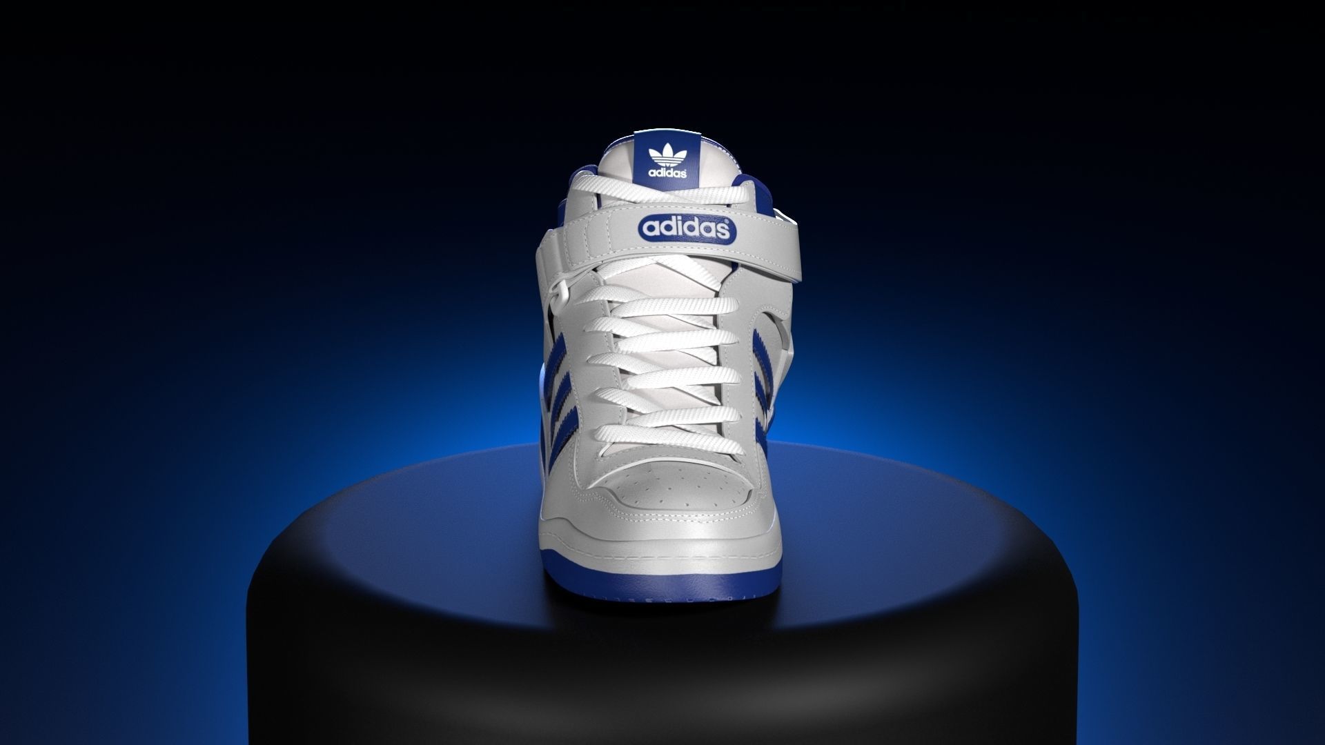 ADIDAS FORUM MID  Low-poly 3D model_12