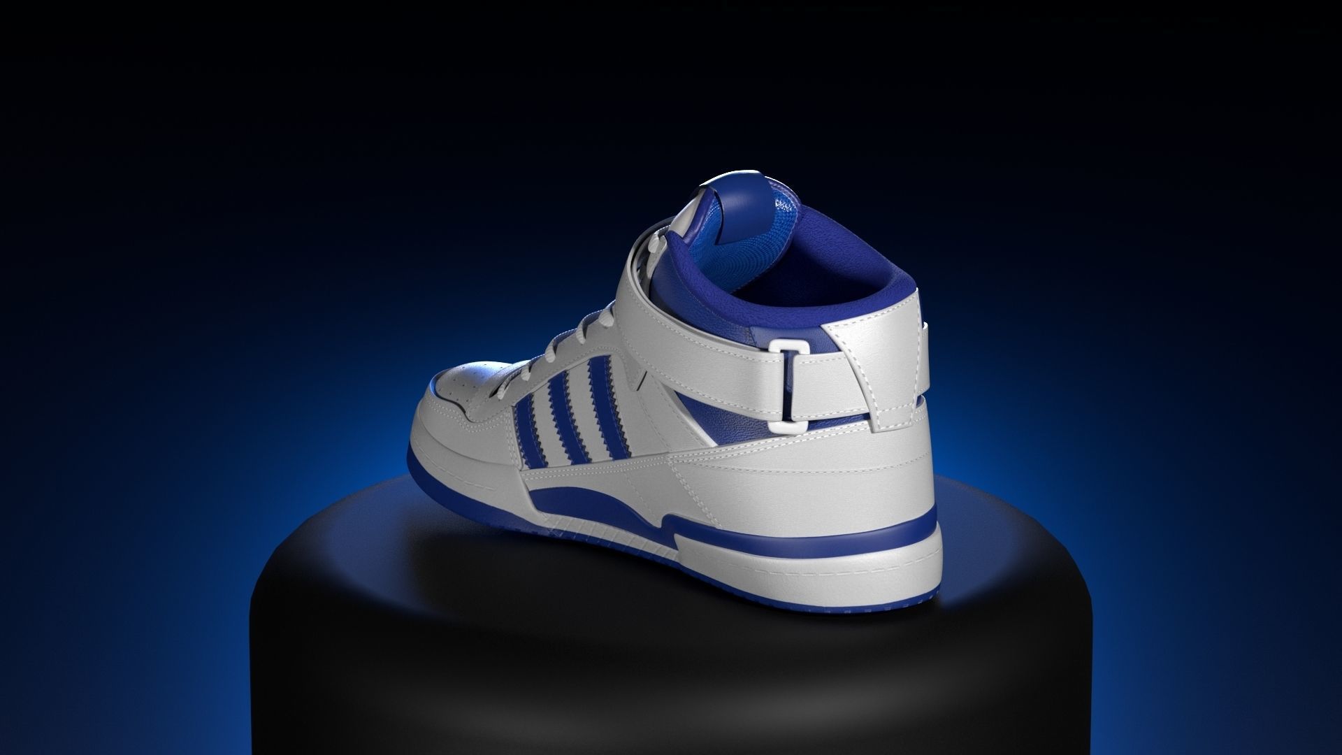 ADIDAS FORUM MID  Low-poly 3D model_4