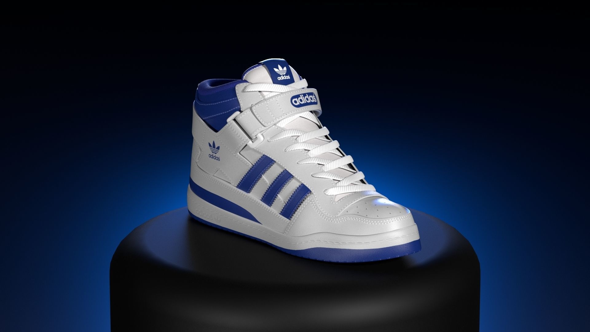 ADIDAS FORUM MID  Low-poly 3D model_2