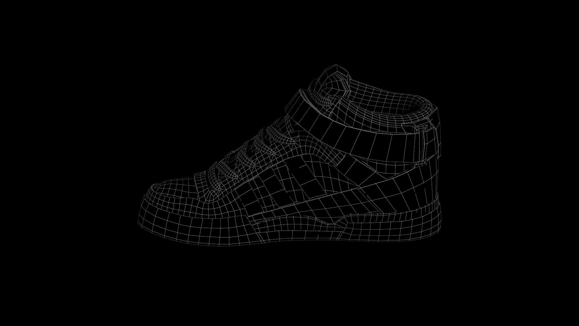 ADIDAS FORUM MID  Low-poly 3D model_7