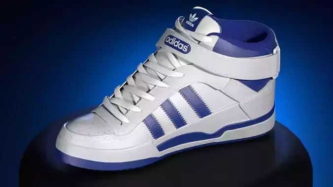 ADIDAS FORUM MID  Low-poly 3D model
