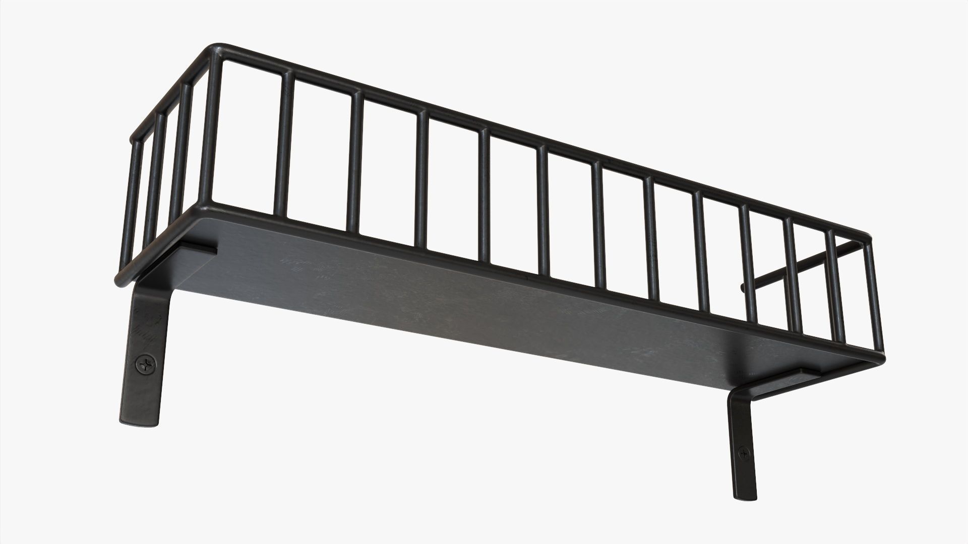 Wall shelf decorative 03 3D model_2