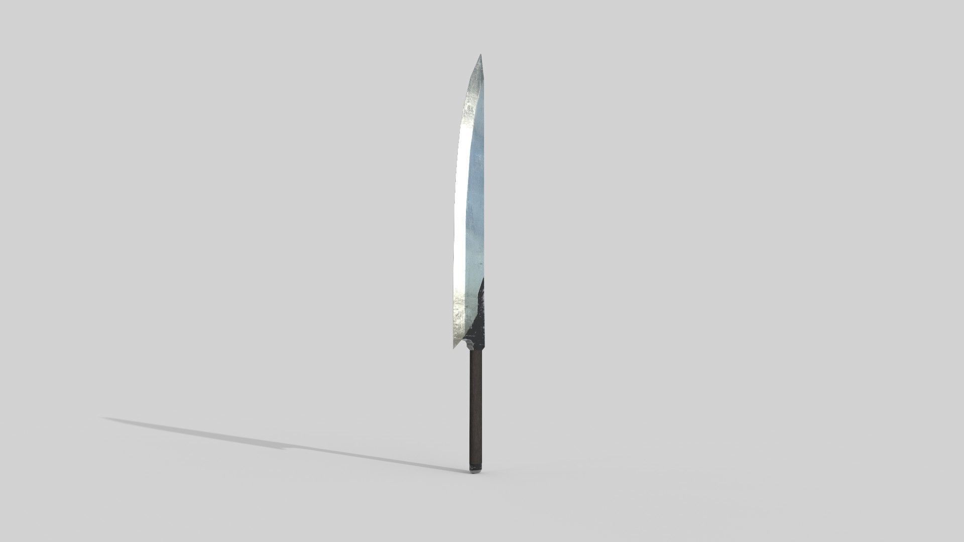 knife sword Low-poly 3D model_2