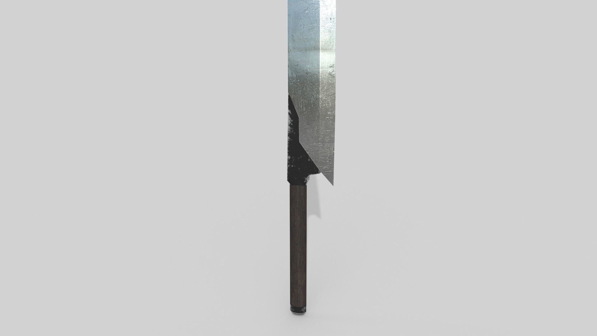 knife sword Low-poly 3D model_3