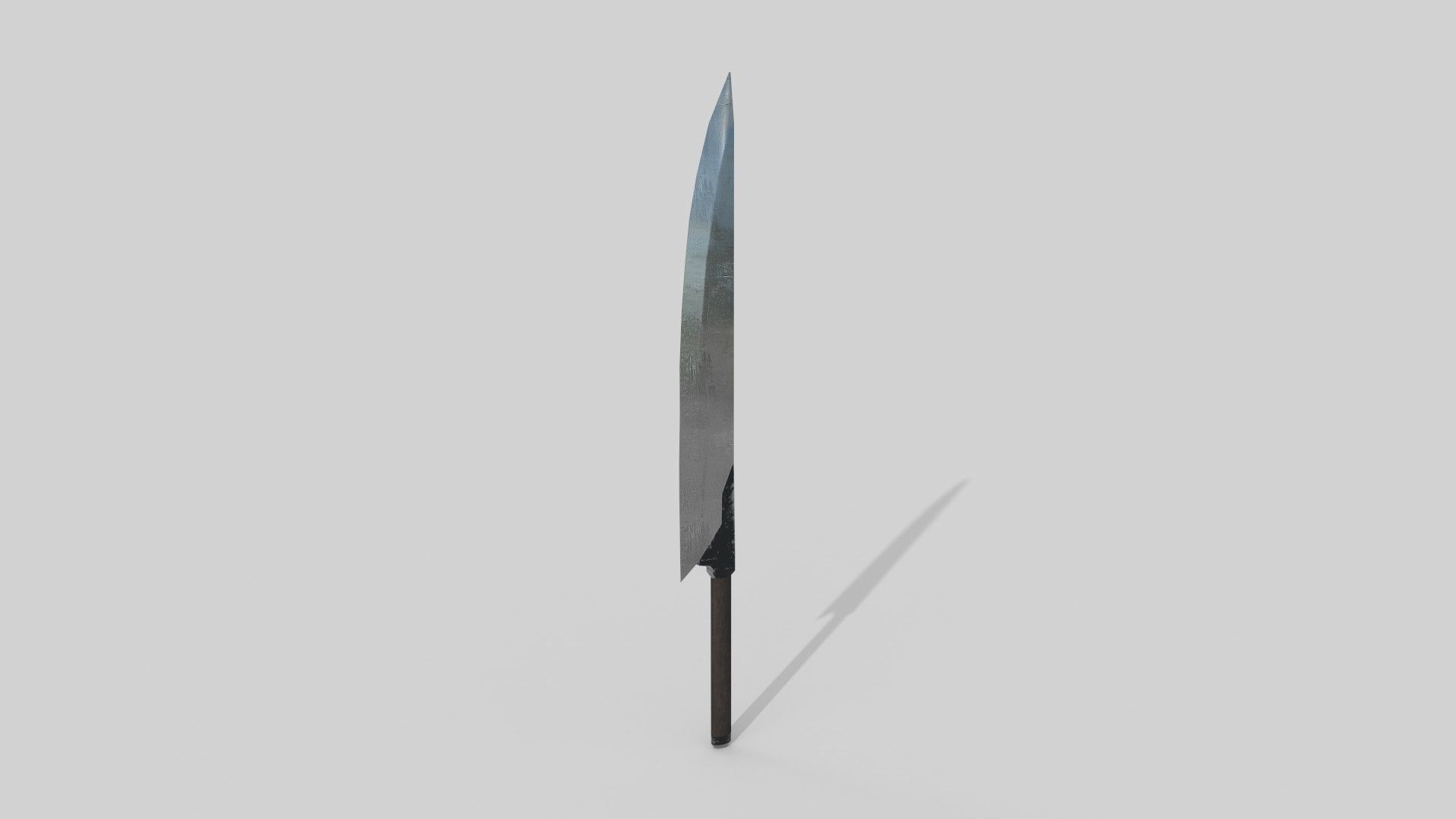 knife sword Low-poly 3D model_1