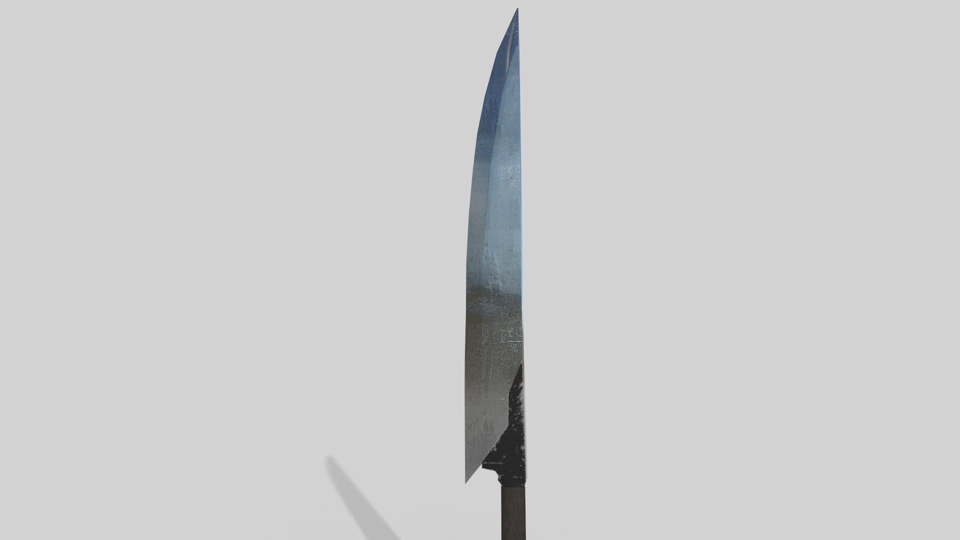 knife sword Low-poly 3D model_4