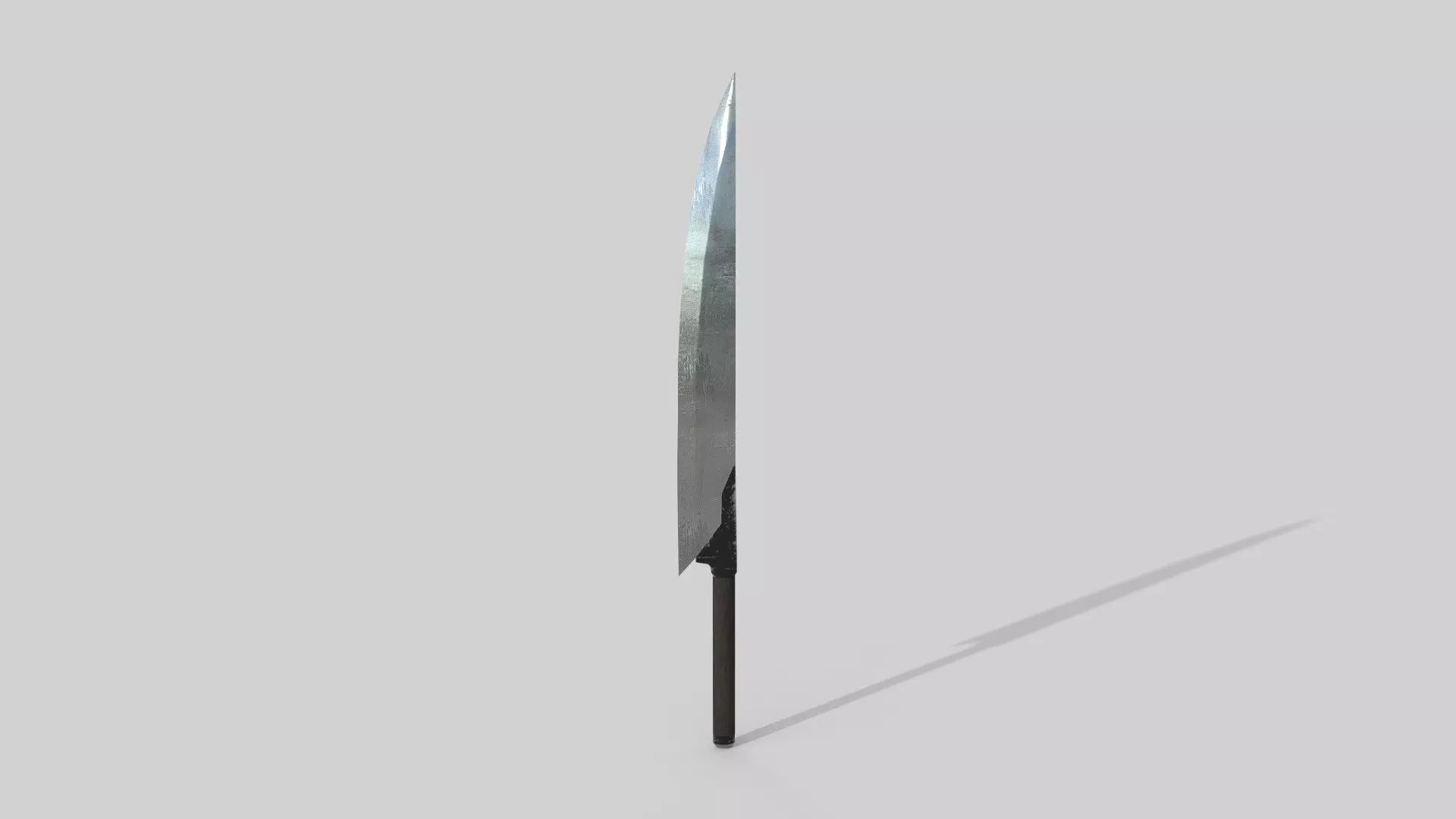 knife sword Low-poly 3D model_0