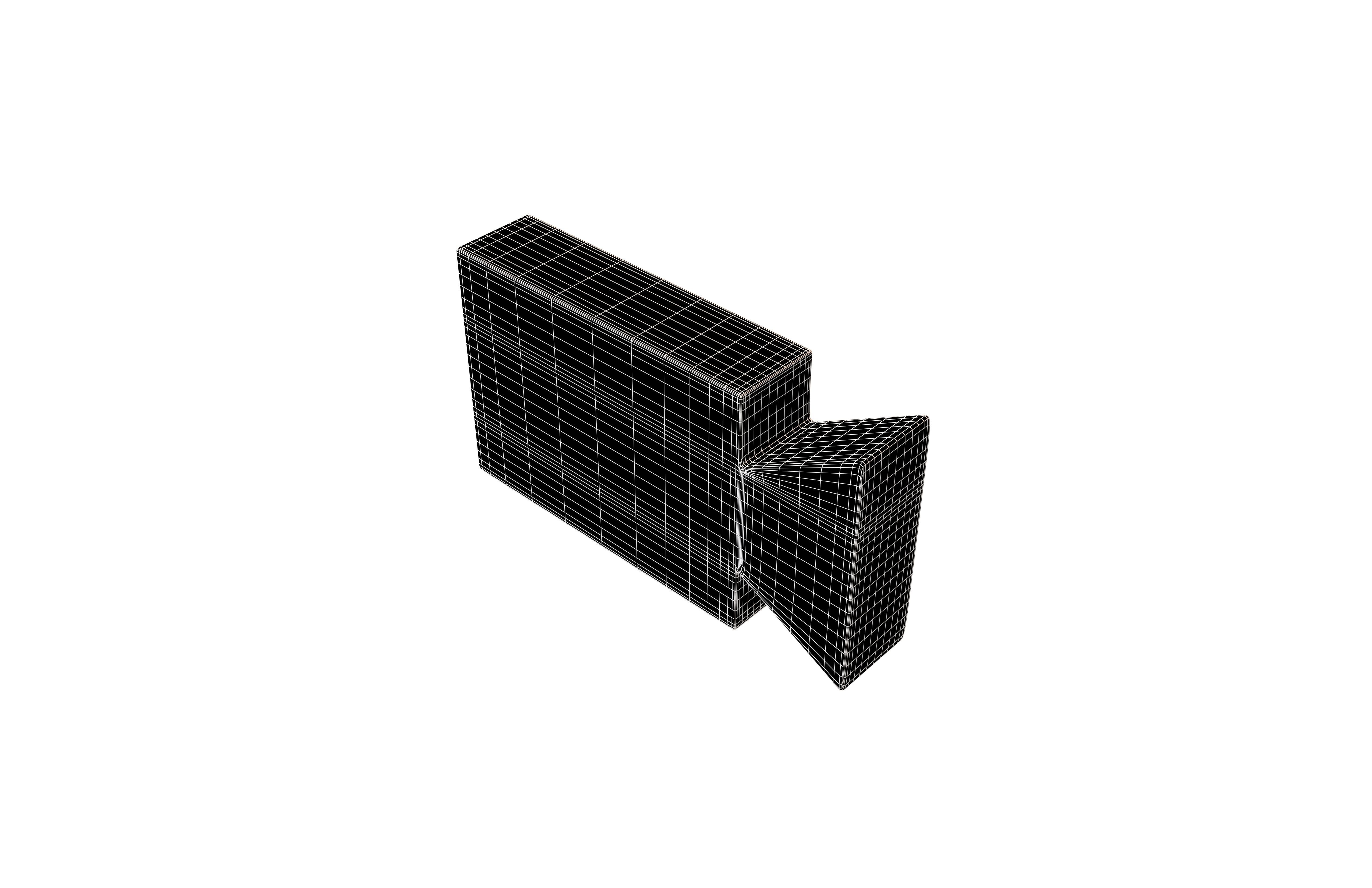 Video Symbol v2 001 Low-poly 3D model_6