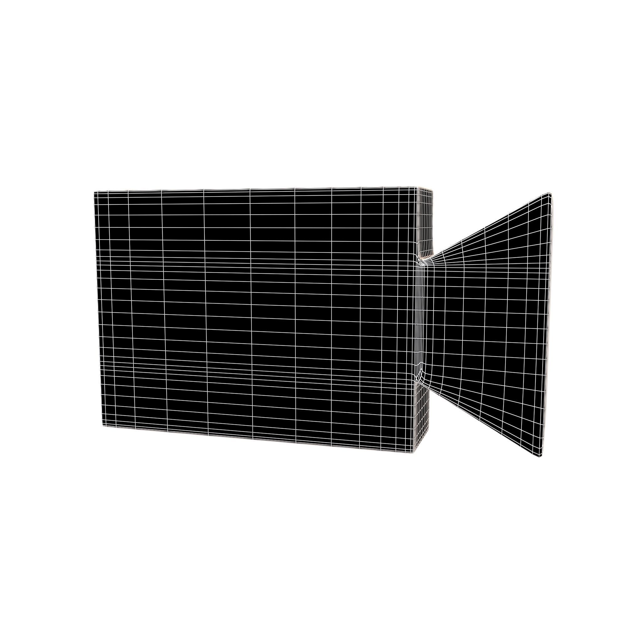 Video Symbol v2 001 Low-poly 3D model_4