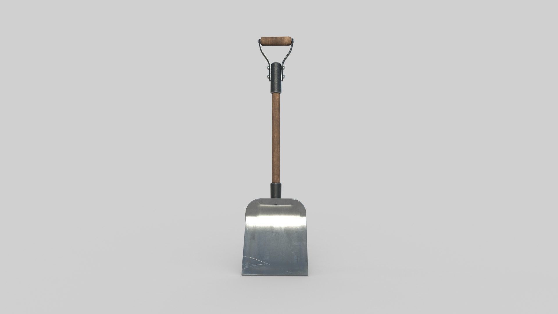 Shovel Low-poly 3D model_2