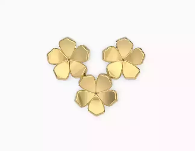 Three flowers pendant