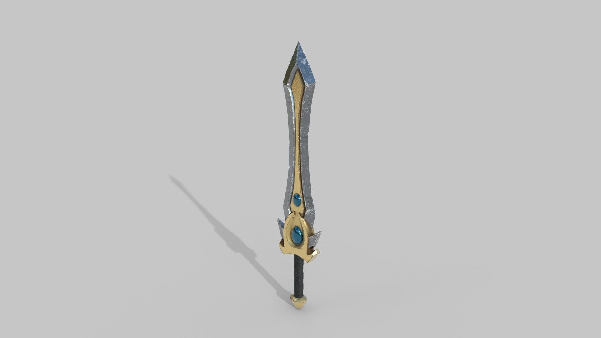 Sword Low-poly 3D model_1