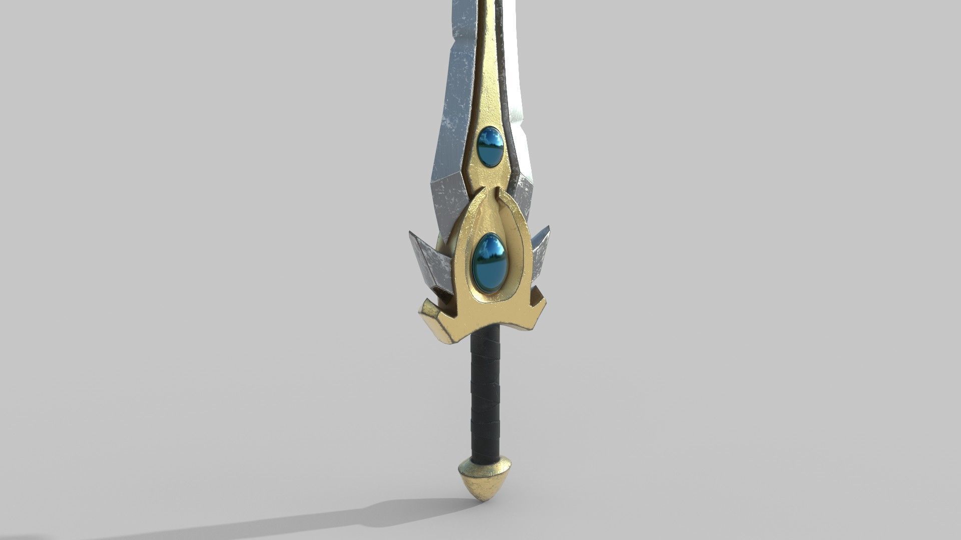 Sword Low-poly 3D model_3