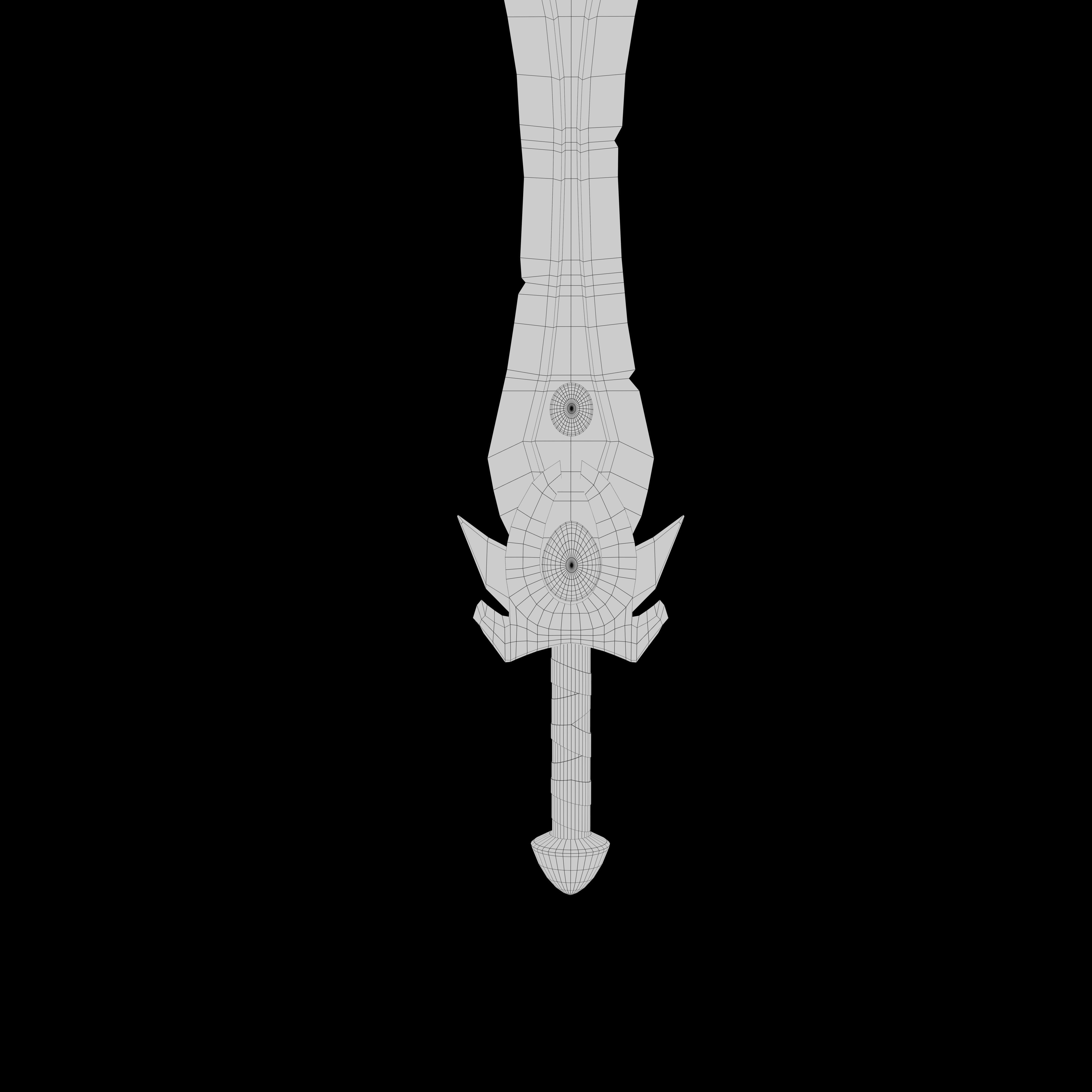 Sword Low-poly 3D model_7