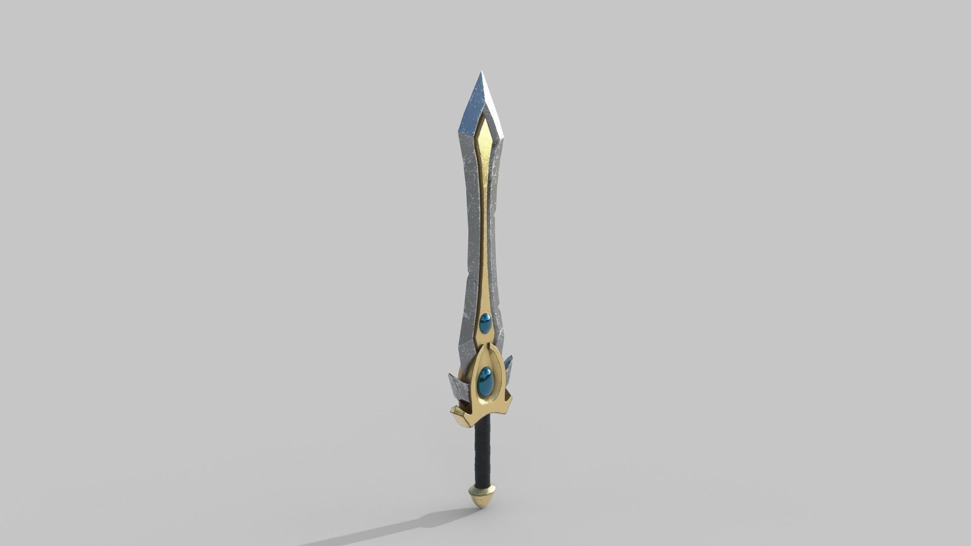 Sword Low-poly 3D model_2
