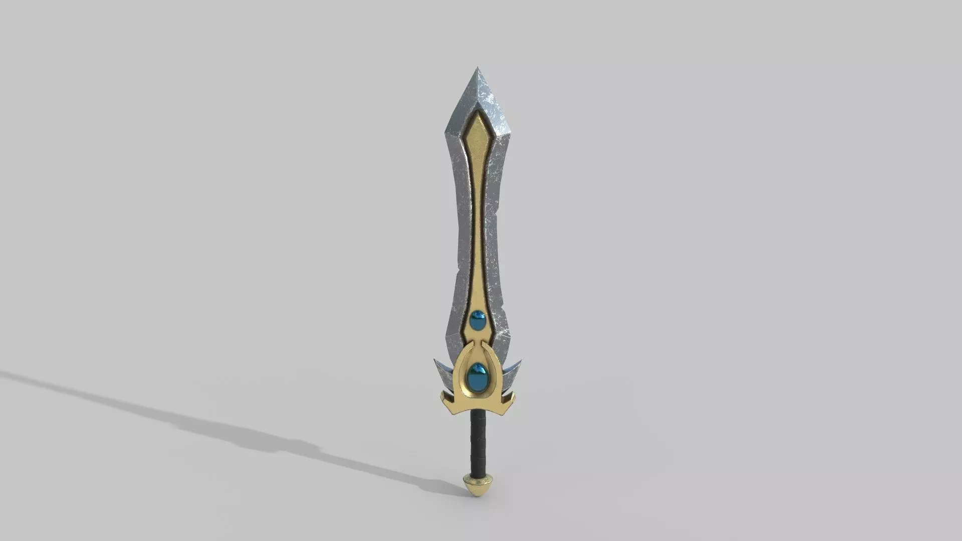 Sword Low-poly 3D model_0