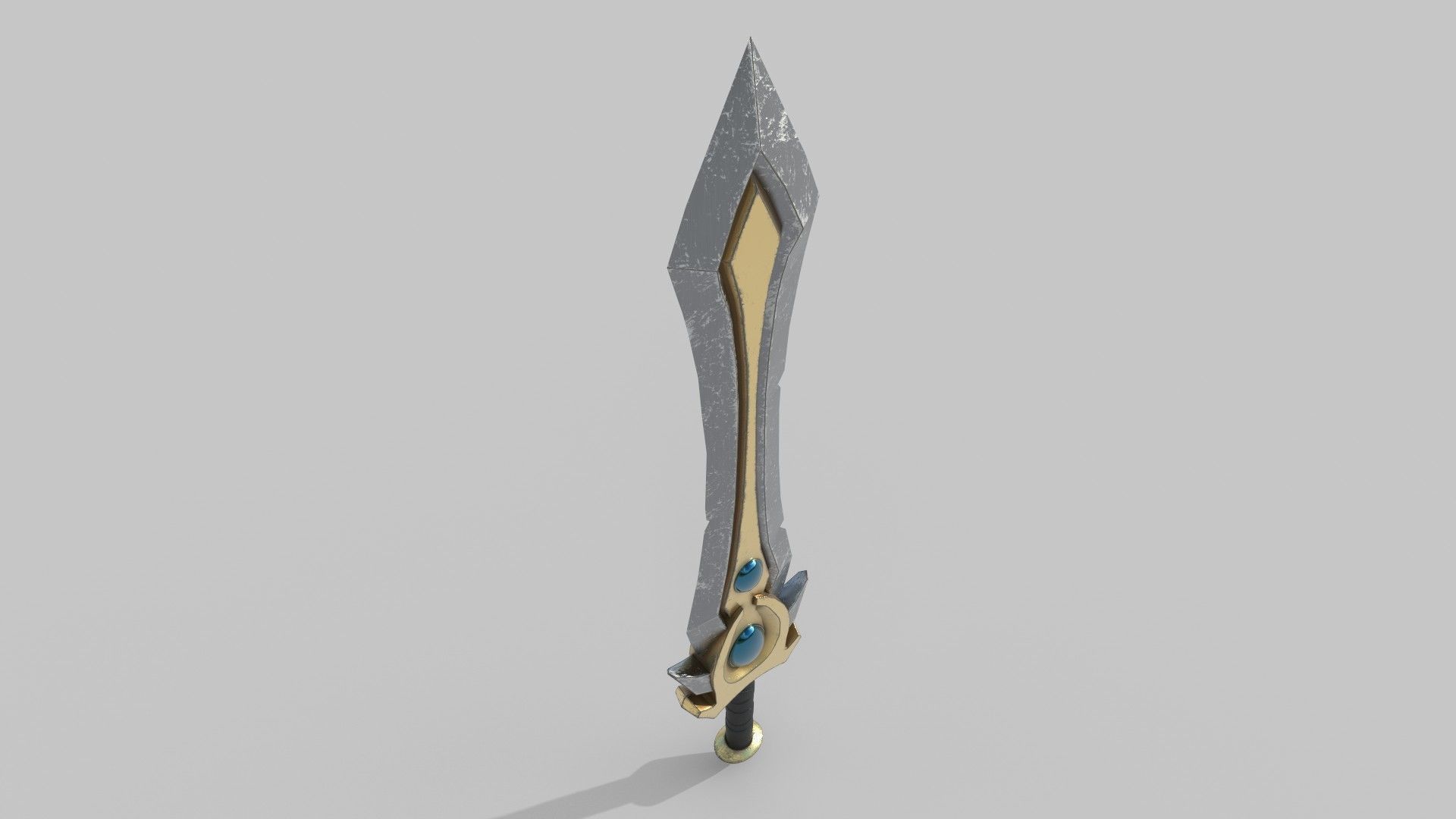 Sword Low-poly 3D model_4
