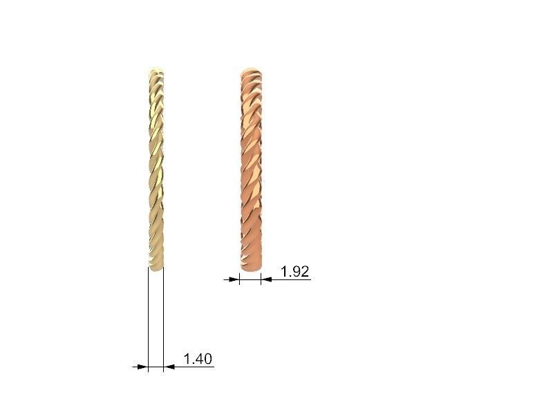 2 styles rope ring stl verified 3D print model_10