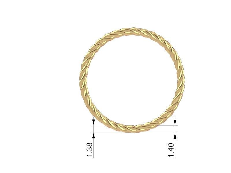 2 styles rope ring stl verified 3D print model_11