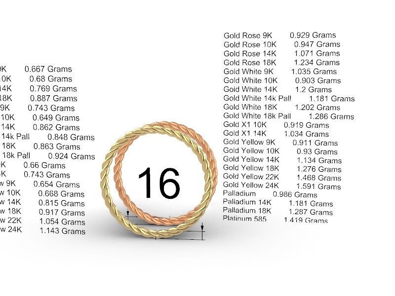 2 styles rope ring stl verified 3D print model_8