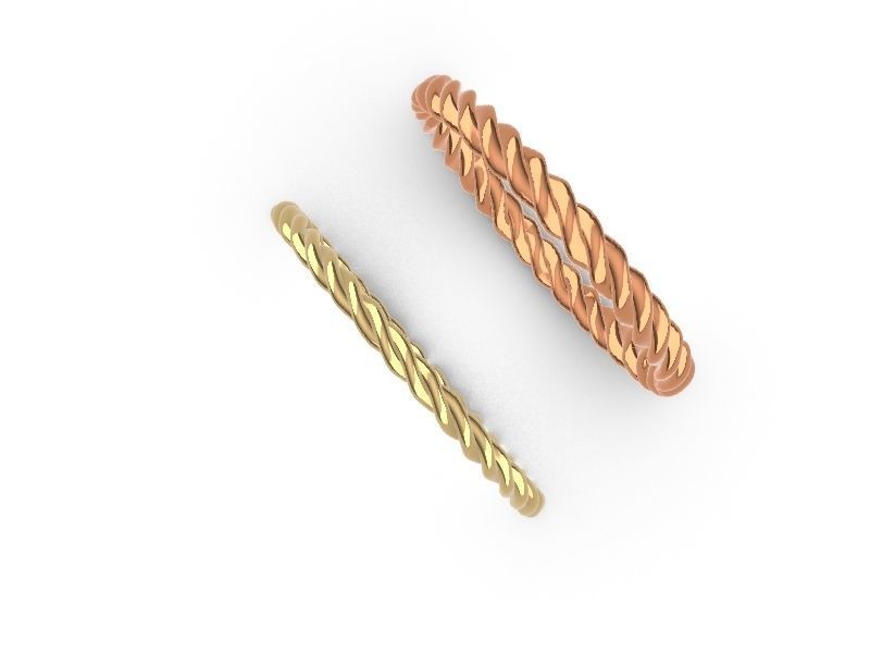 2 styles rope ring stl verified 3D print model_4