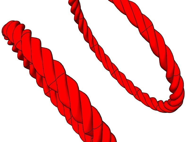 2 styles rope ring stl verified 3D print model_9