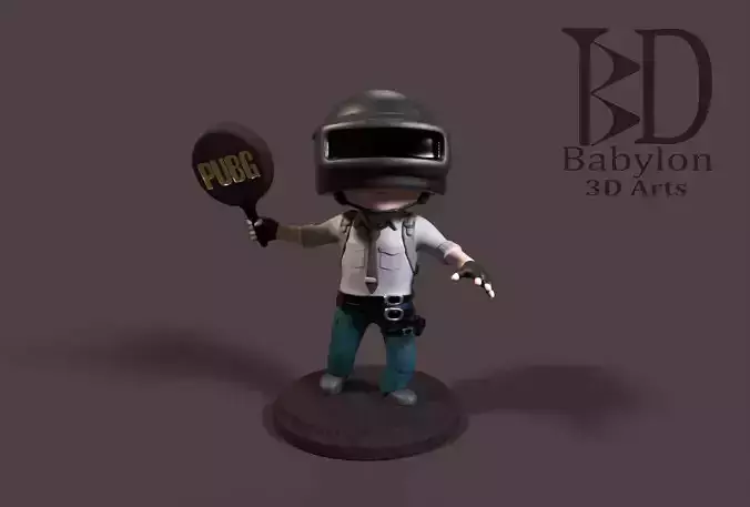 PubG Figure 3D print model