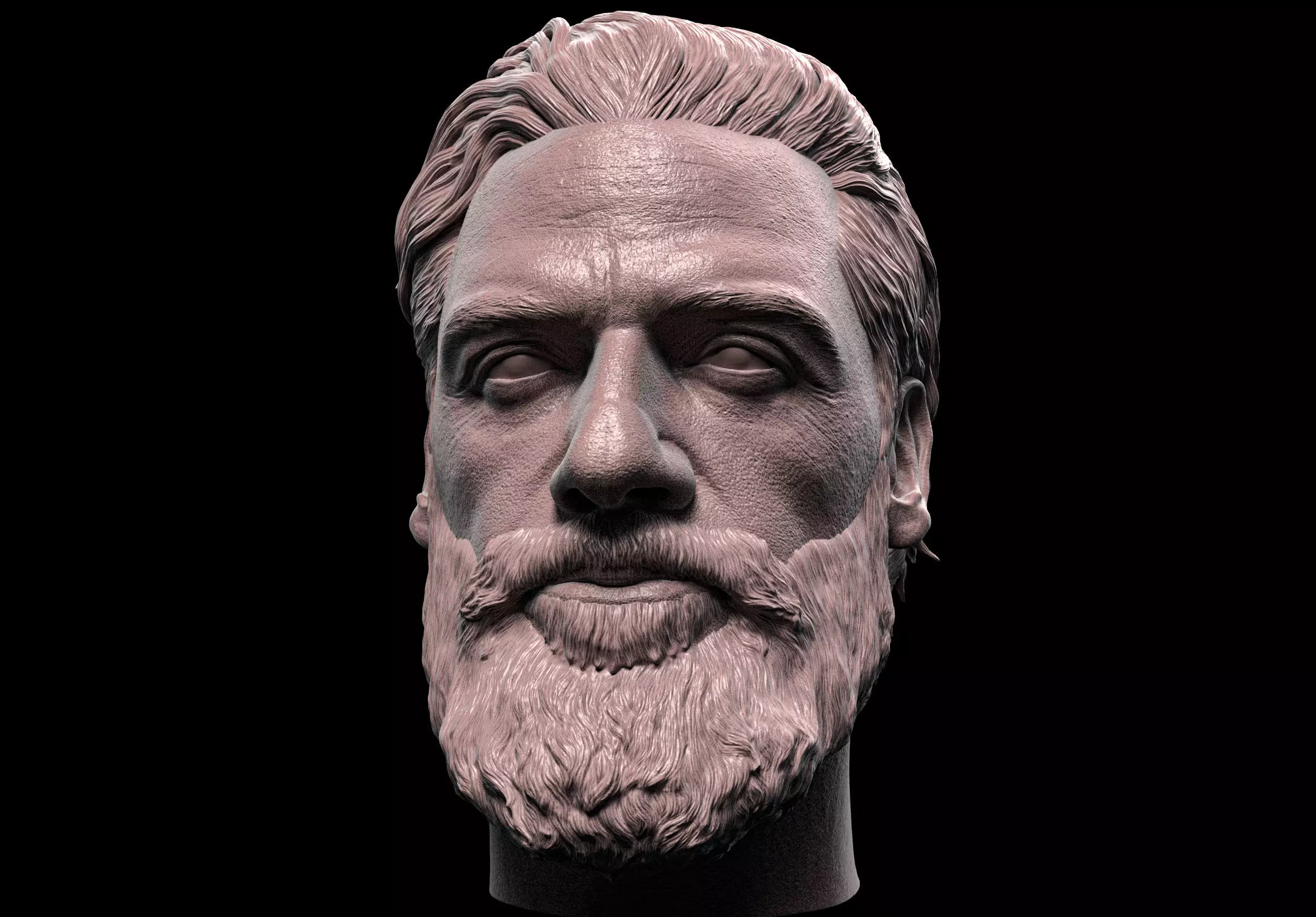 Oscar Isaac Head 3D print model
