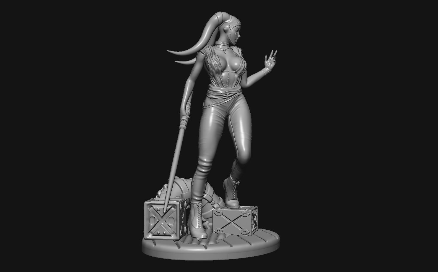 Twilek Jedi shadow Nesra sta 3D print model_8