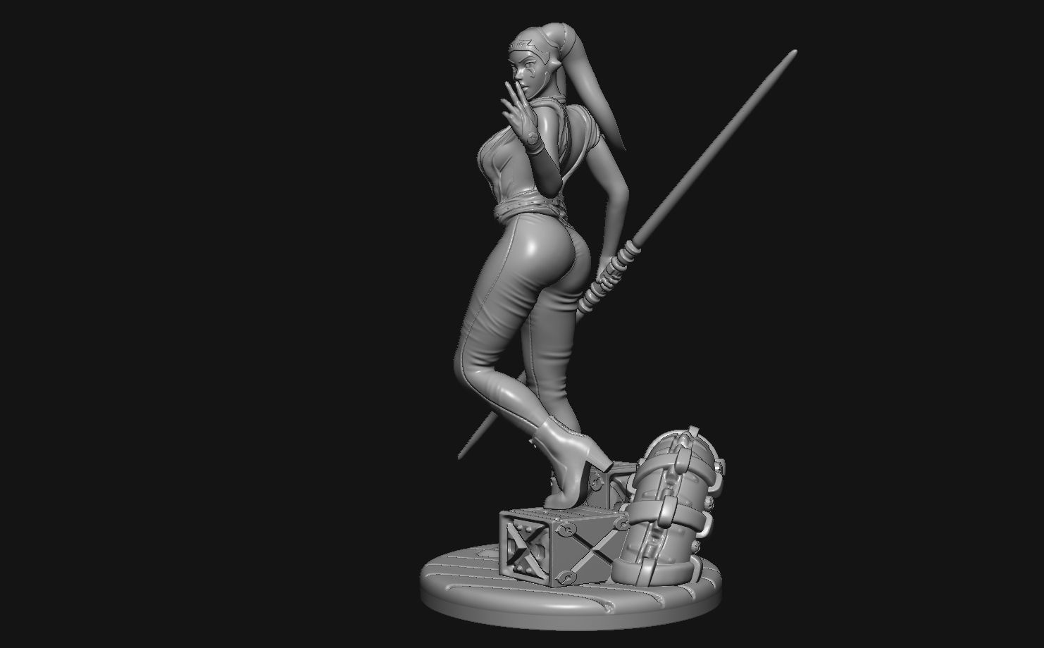 Twilek Jedi shadow Nesra sta 3D print model_3