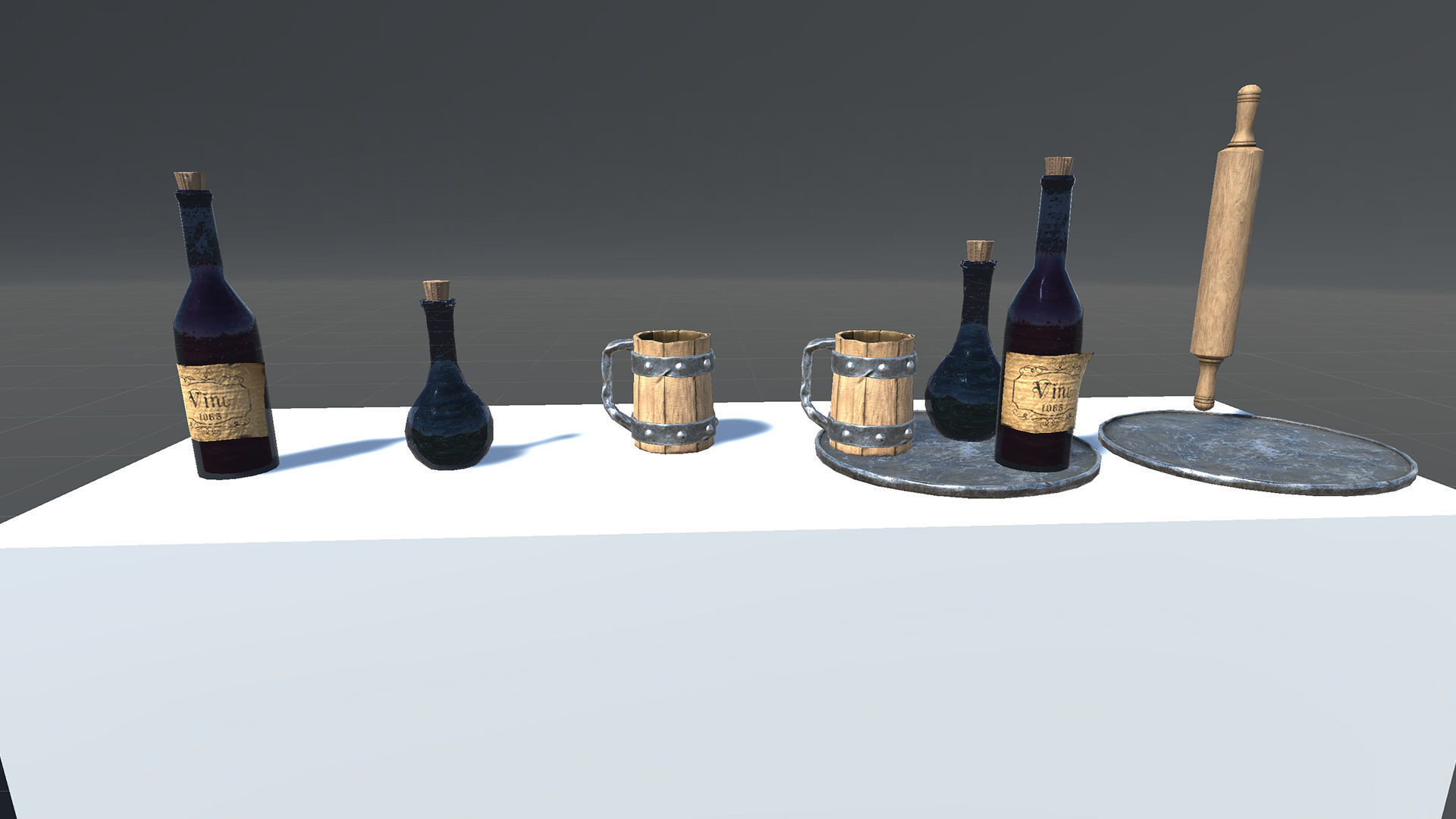 Barmaid Low-poly 3D model_31