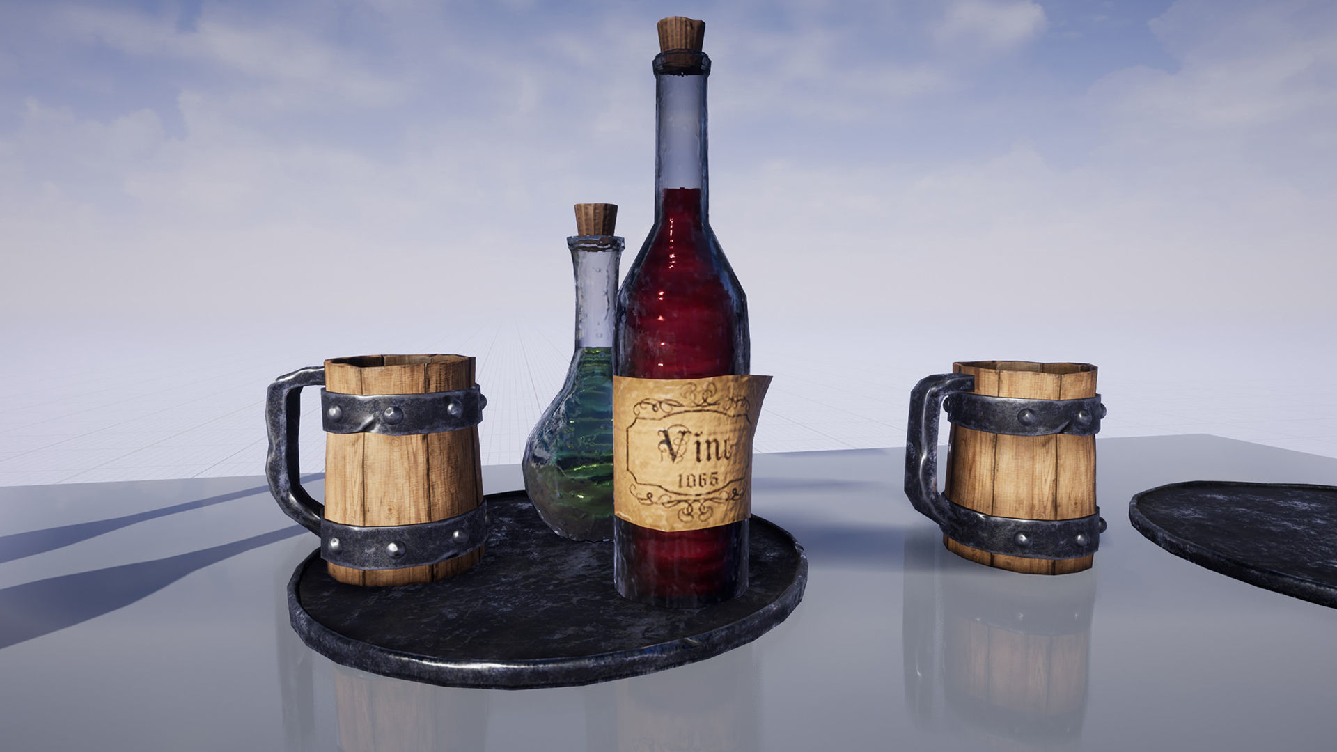 Barmaid Low-poly 3D model_21