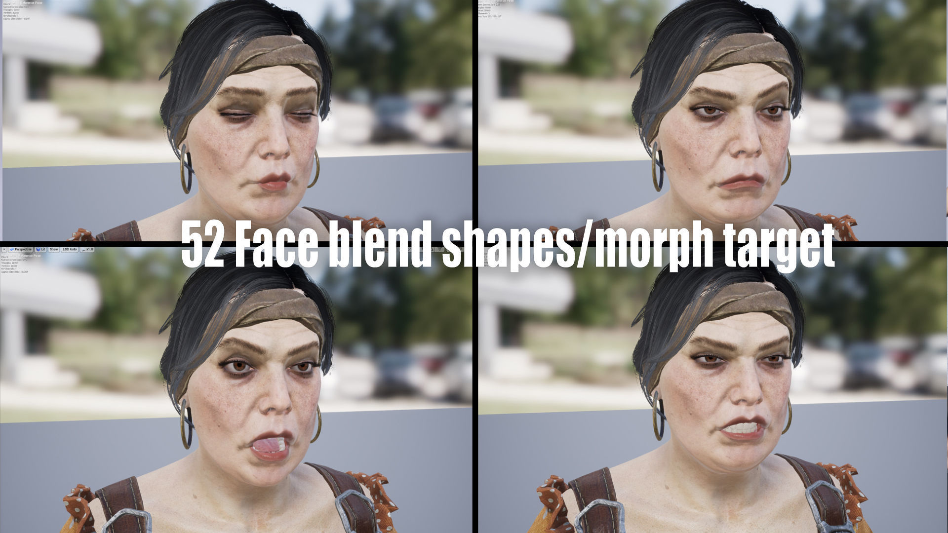 Barmaid Low-poly 3D model_20