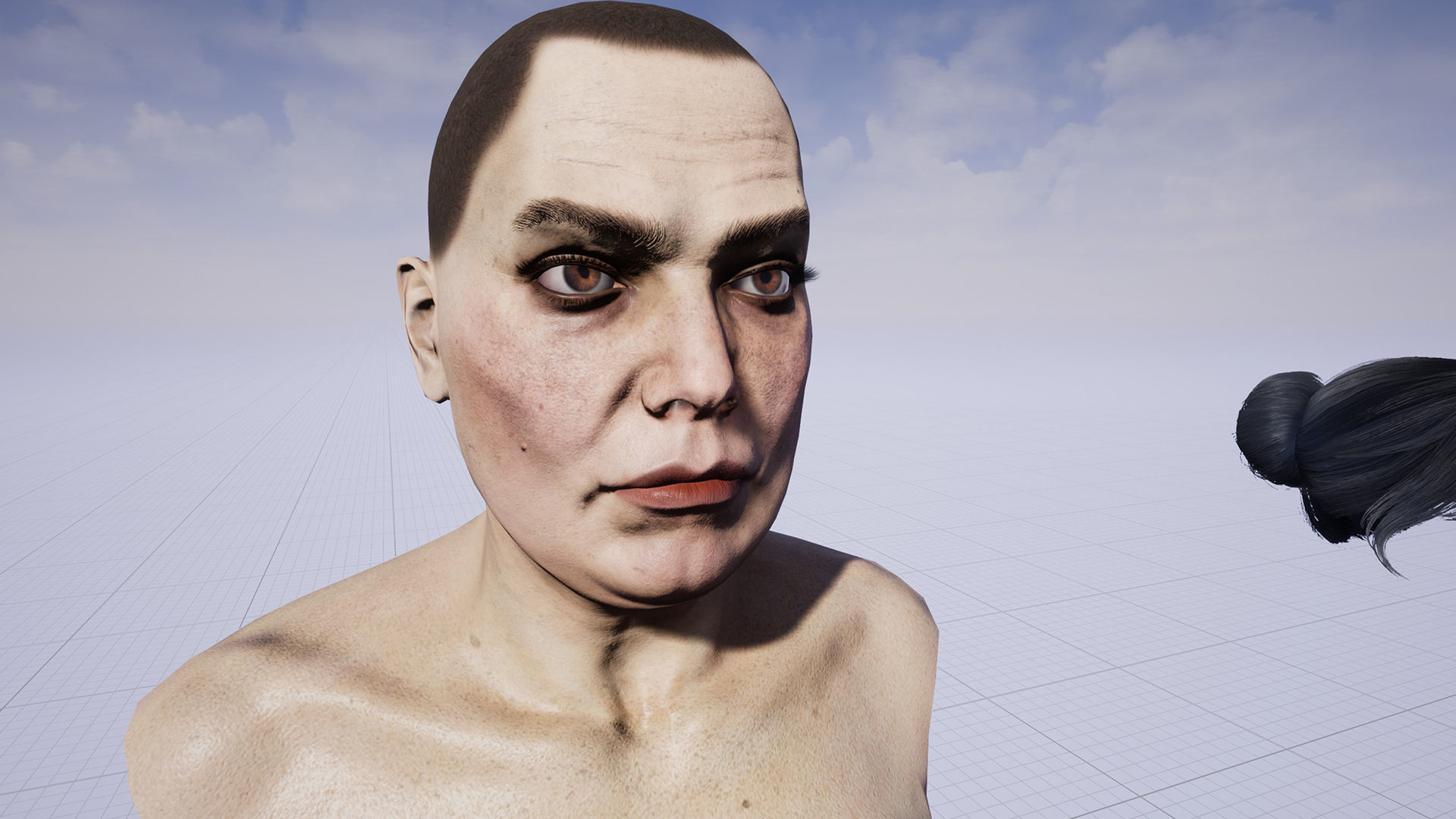 Barmaid Low-poly 3D model_25