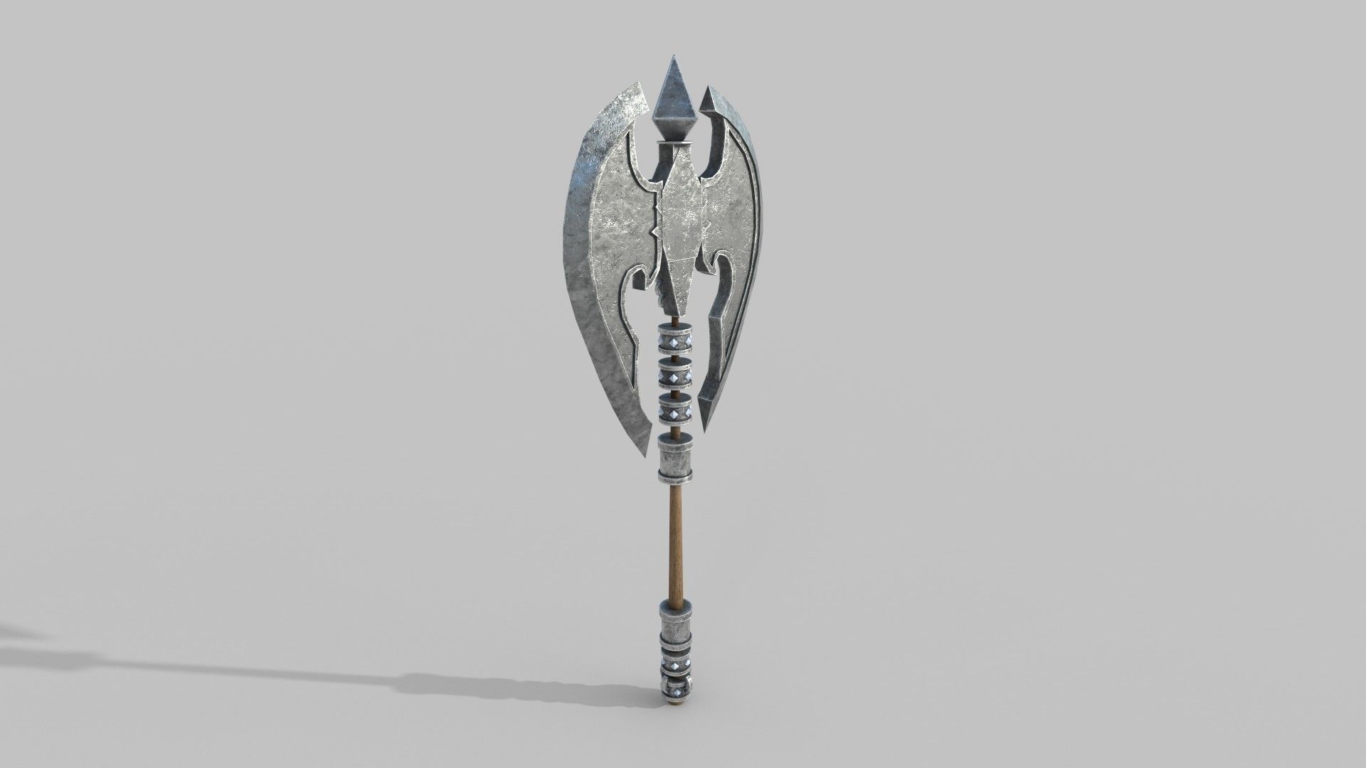 Sci-fi Battle Axe 3D model_2