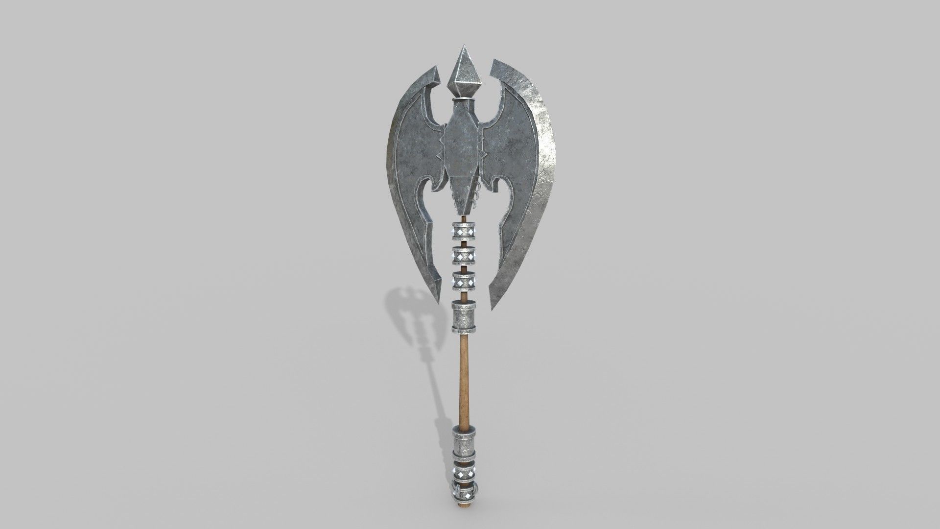 Sci-fi Battle Axe 3D model_1