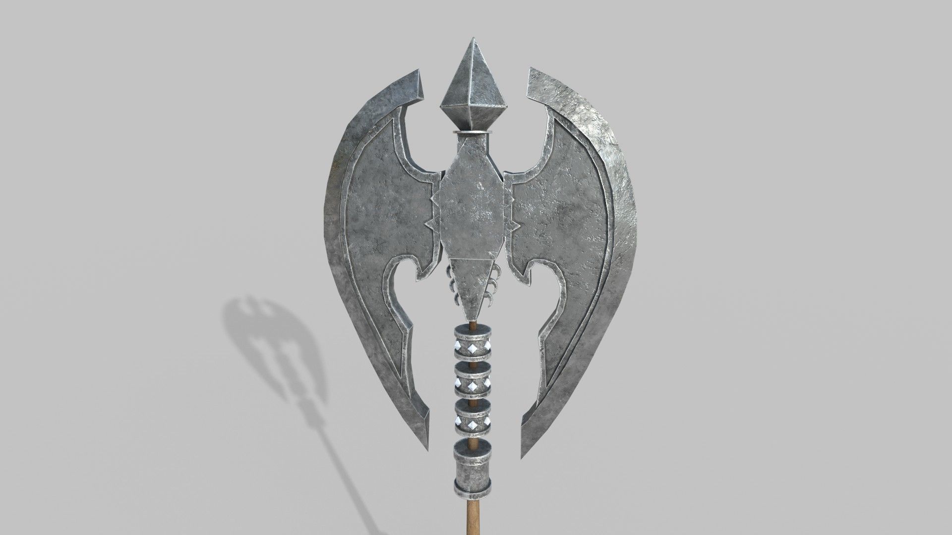 Sci-fi Battle Axe 3D model_3