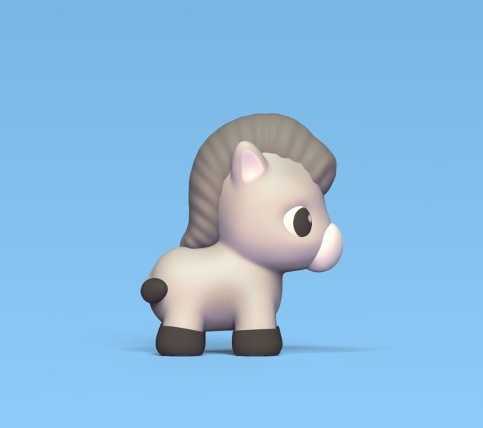 Little Donkey 3D print model_2
