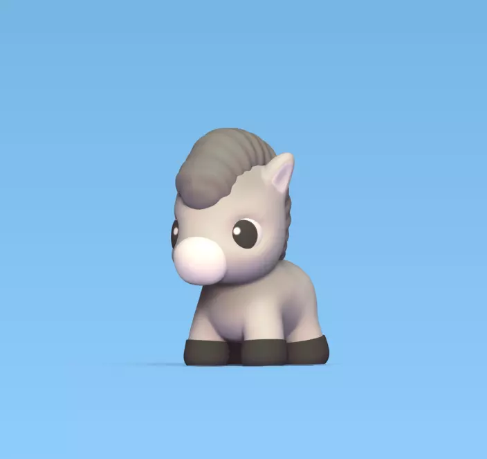 Little Donkey 3D print model_0