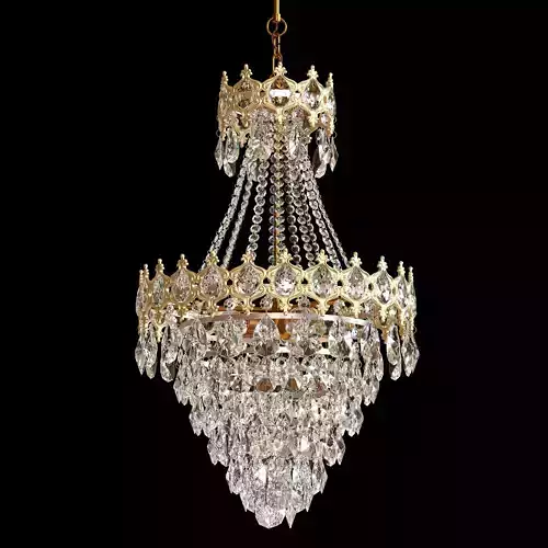 LARGE VINTAGE CRYSTAL Chandelier