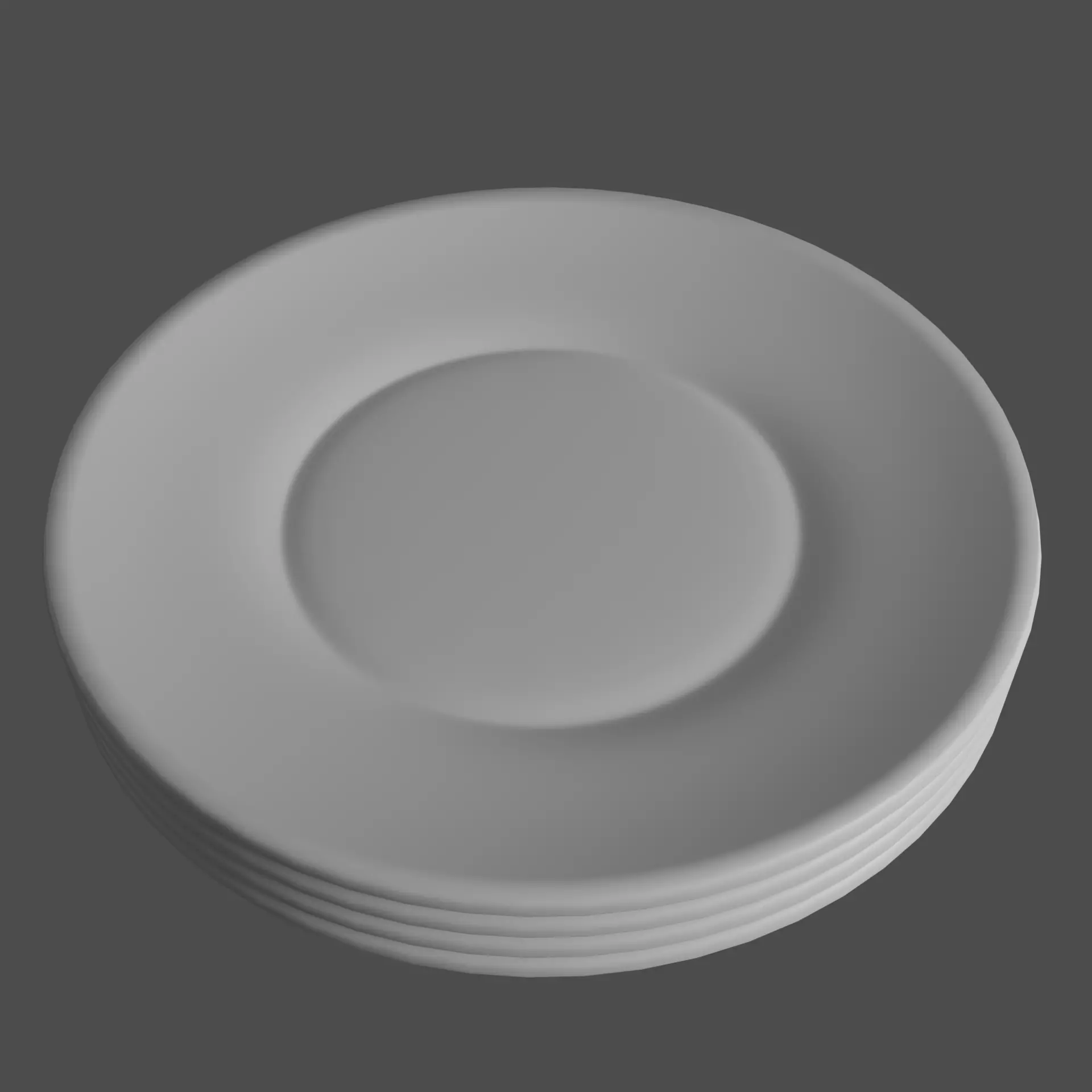 Stack of plates 3D model