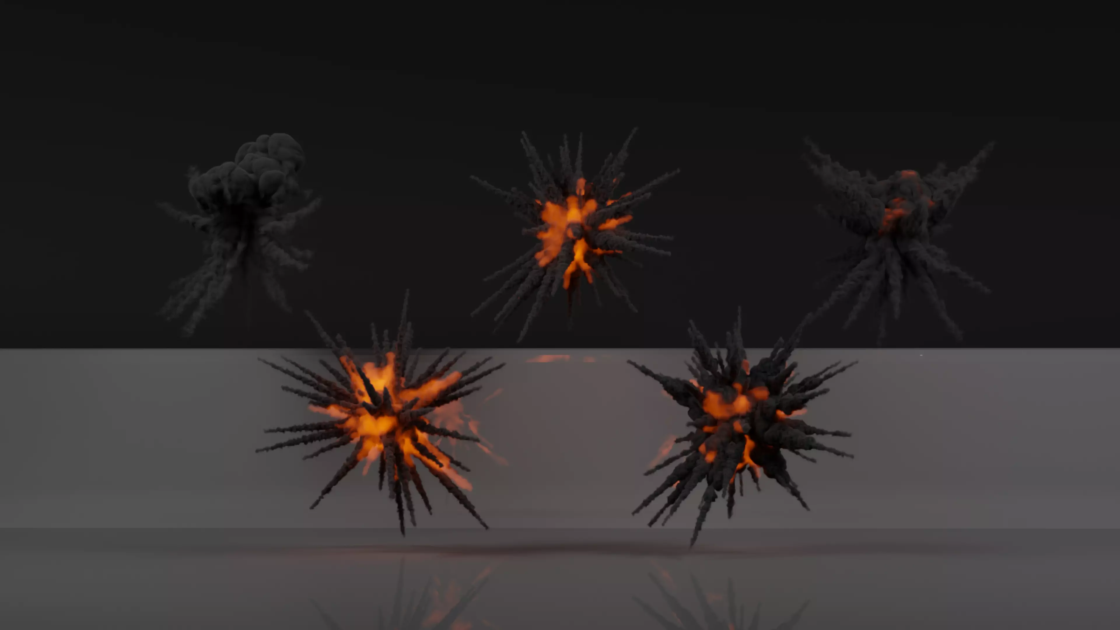 Flak Explosion Pack 3D model 3D model_0