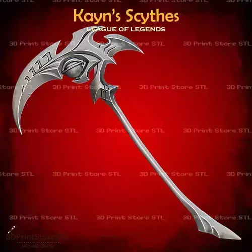 Kayn Scythes Cosplay League of Legends - STL File 3D print model