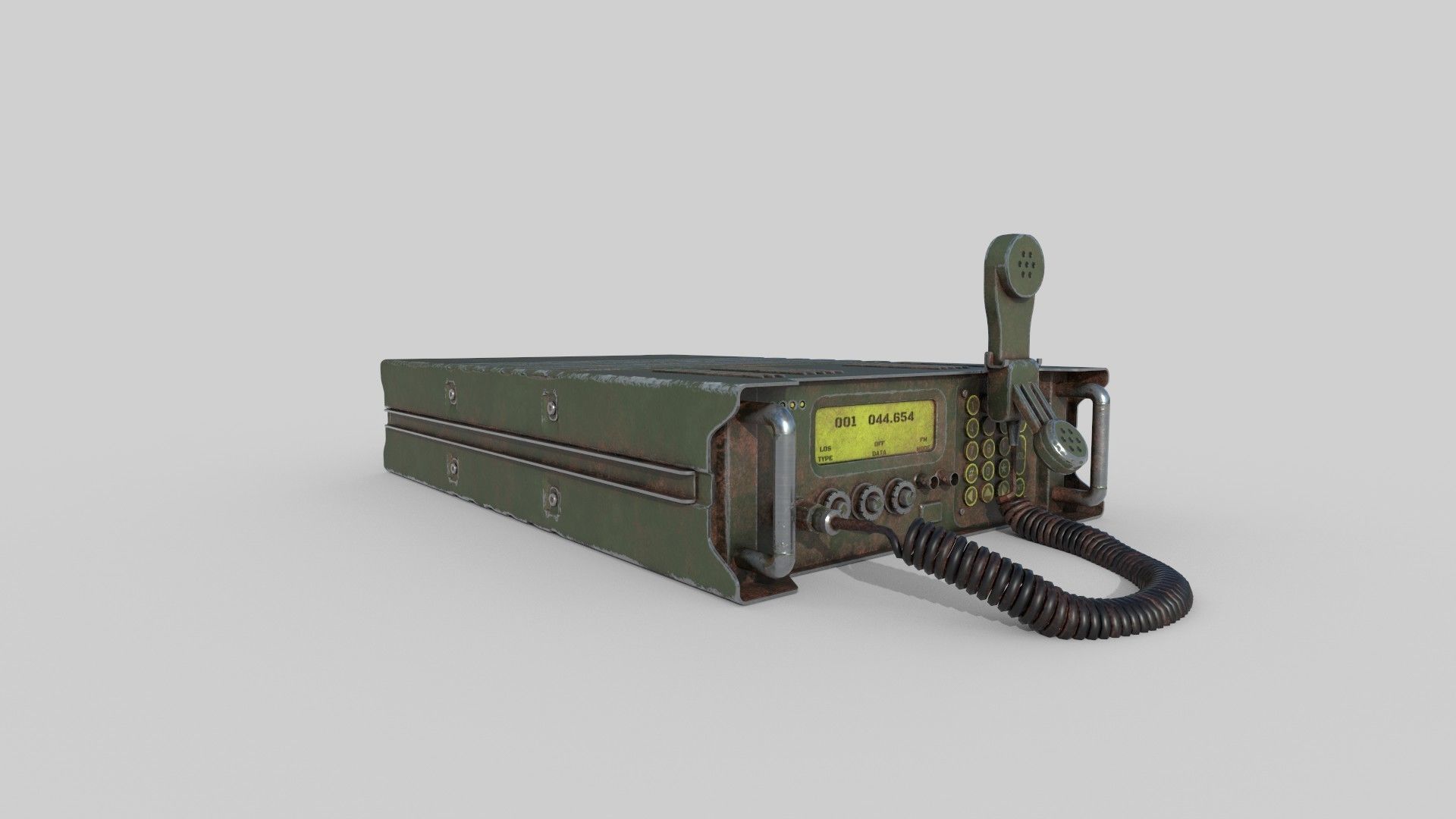 military Radio Low-poly 3D model_2
