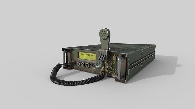 military Radio Low-poly 3D model